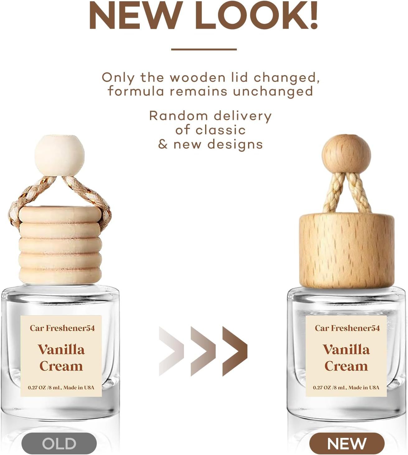 Informs customers about a change in the product's lid design while reassuring them that the formula remains the same.