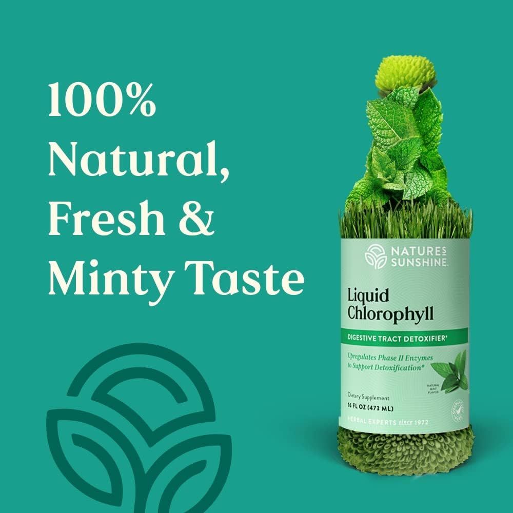 Emphasizes the product's 100% natural, fresh, and minty taste to appeal to health-conscious consumers seeking natural supplements.