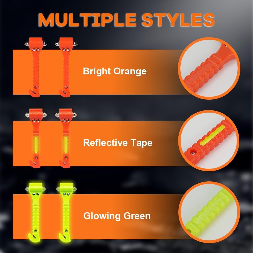 Showcases different color and safety feature options available for the product to highlight versatility and safety benefits.