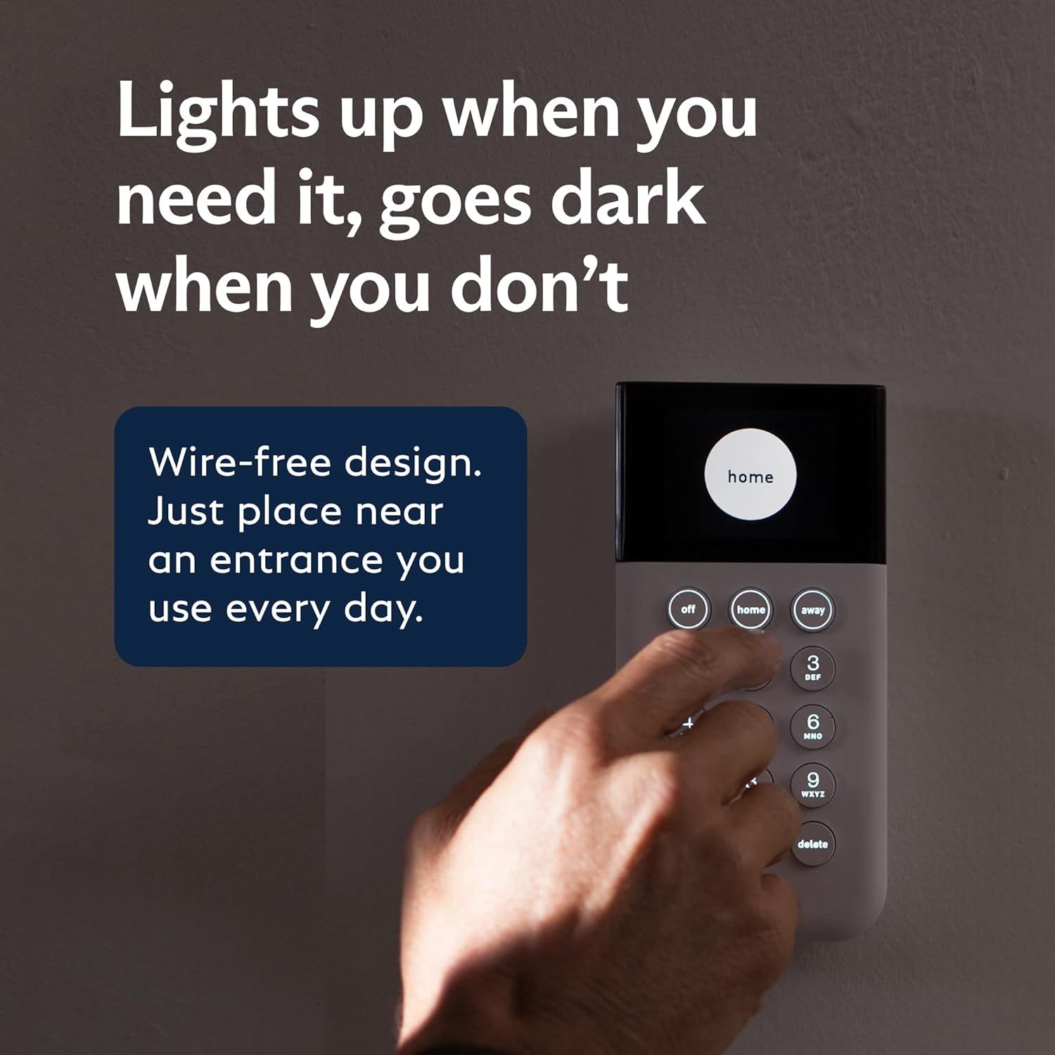 Highlights the product's smart lighting feature that activates when needed and turns off when not in use, emphasizing convenience and energy efficiency. Demonstrates the simple setup process of…