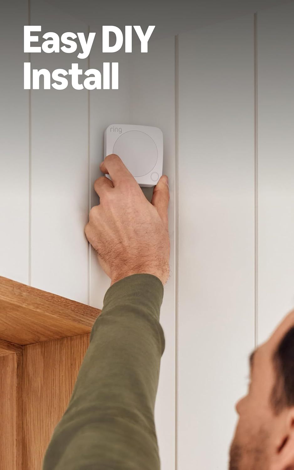 Demonstrates the simplicity of installing the Ring device, emphasizing that it's a quick DIY process anyone can do.