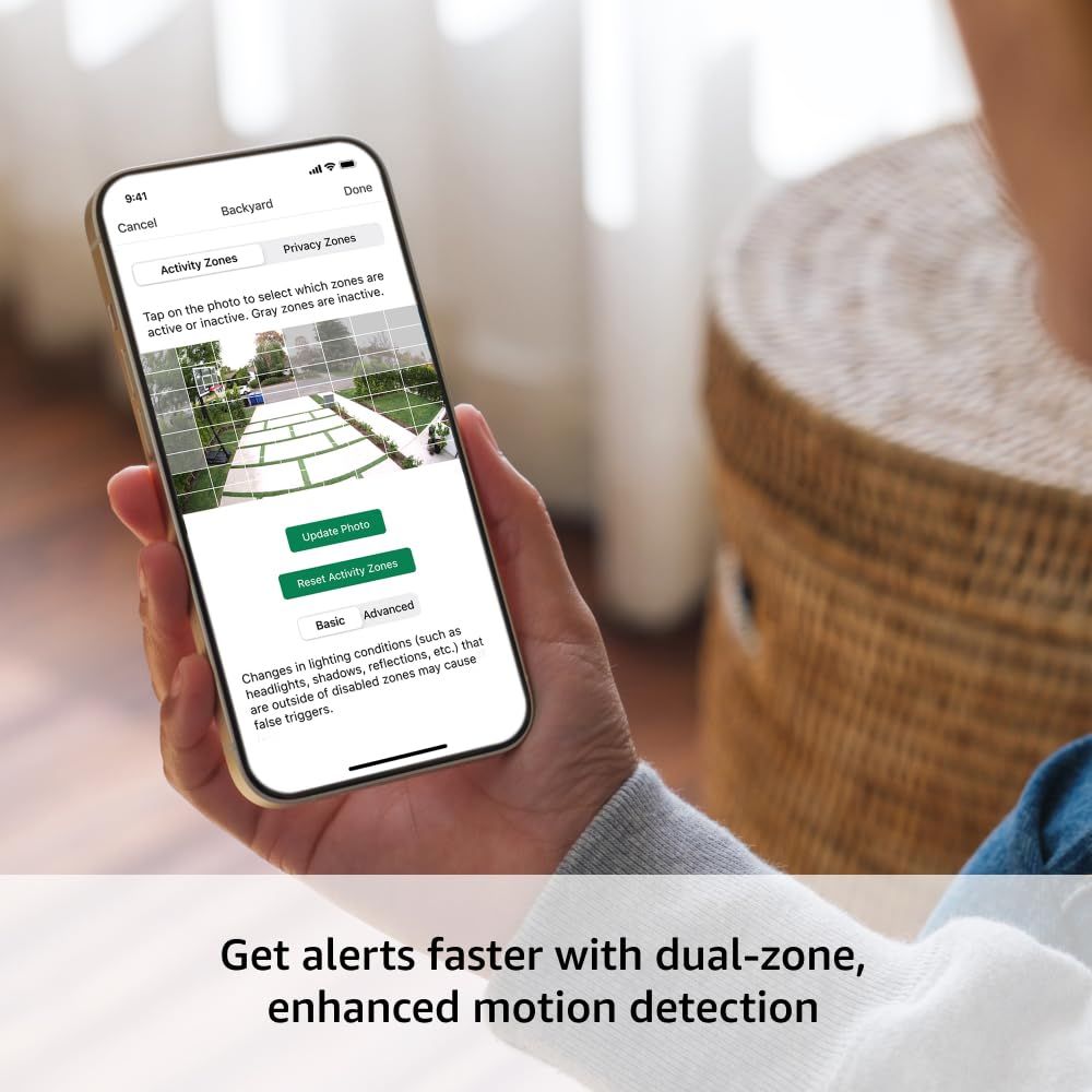 Demonstrates how to set up activity zones for enhanced motion detection, helping users customize their security camera settings. Highlights the dual-zone motion detection feature, emphasizing…
