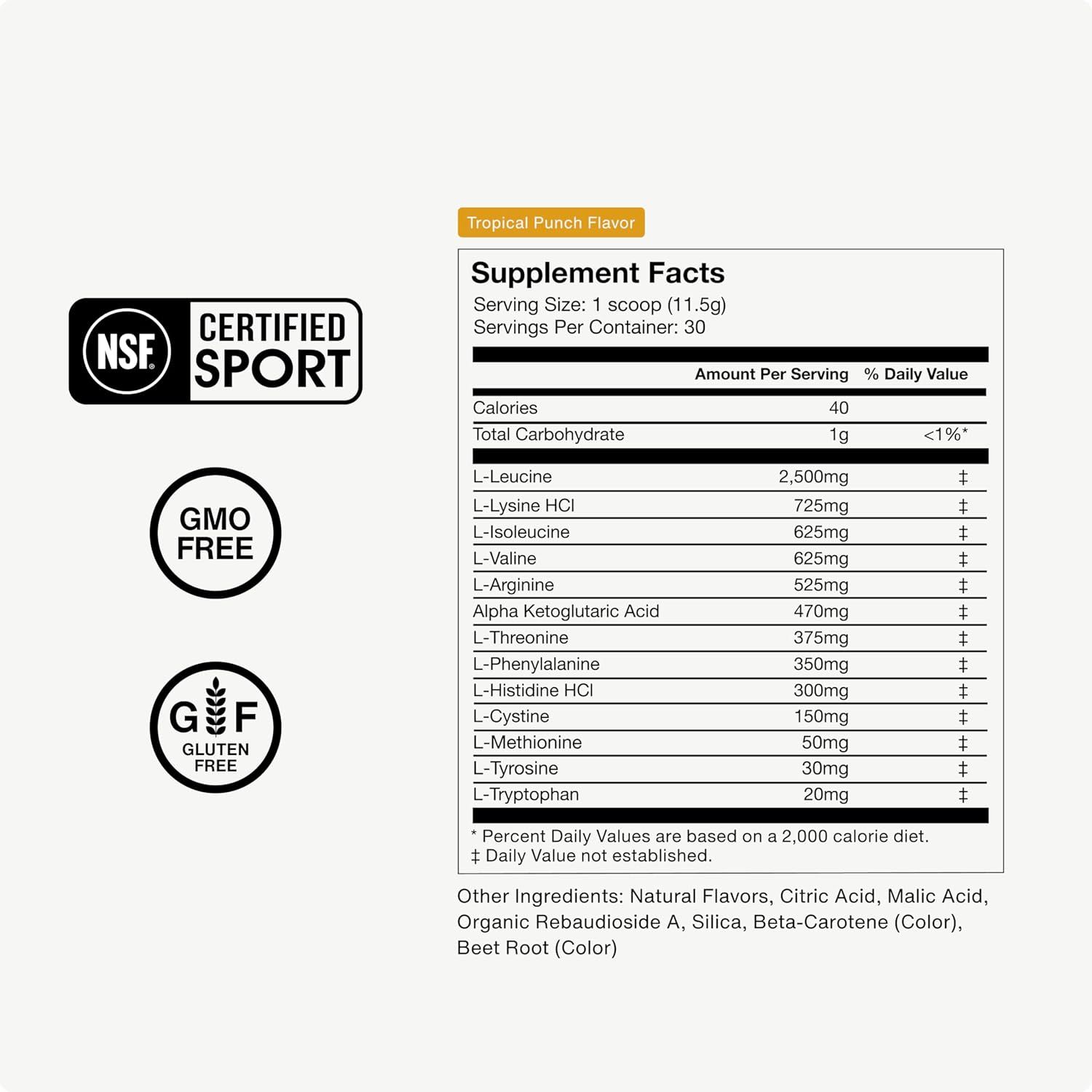 Communicates multiple product certifications and quality attributes to reassure shoppers about safety, quality standards, and dietary compatibility.