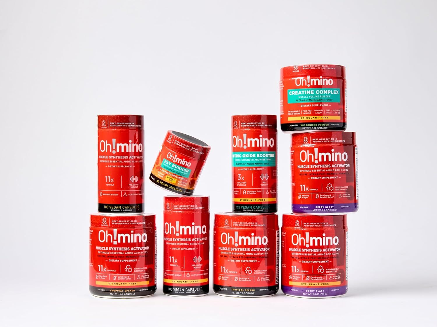 Shows the complete product line and variety of supplements available, helping shoppers understand the range of options and formulations offered by the brand.