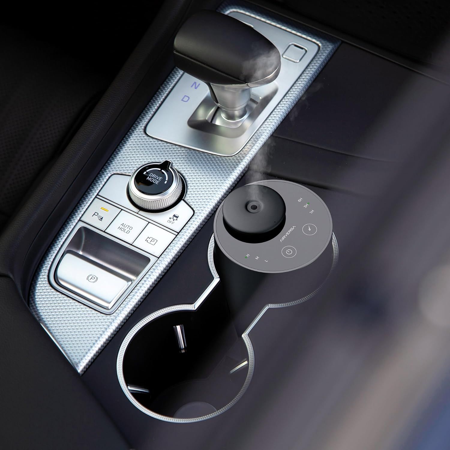 This image breaks down the car center console control interface by highlighting the drive mode selector dial and its relationship to the console controls, helping shoppers understand the product's…