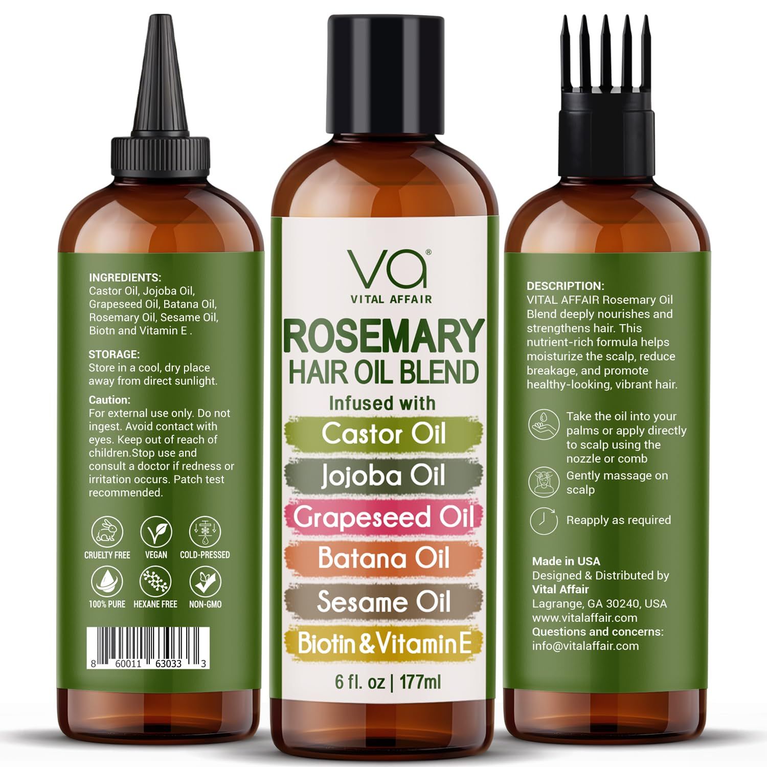 This image showcases multiple aspects of the product including key ingredients, how to use it, storage guidelines, and quality certifications to provide comprehensive product information and build…