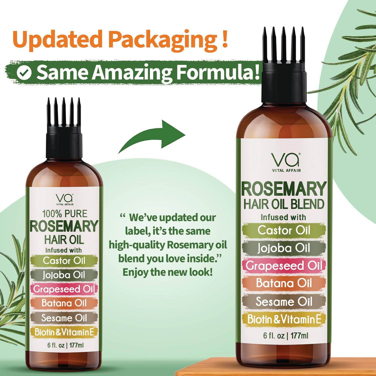 Reassures shoppers that while the product packaging has changed, the formula and quality remain the same, reducing confusion and maintaining trust.