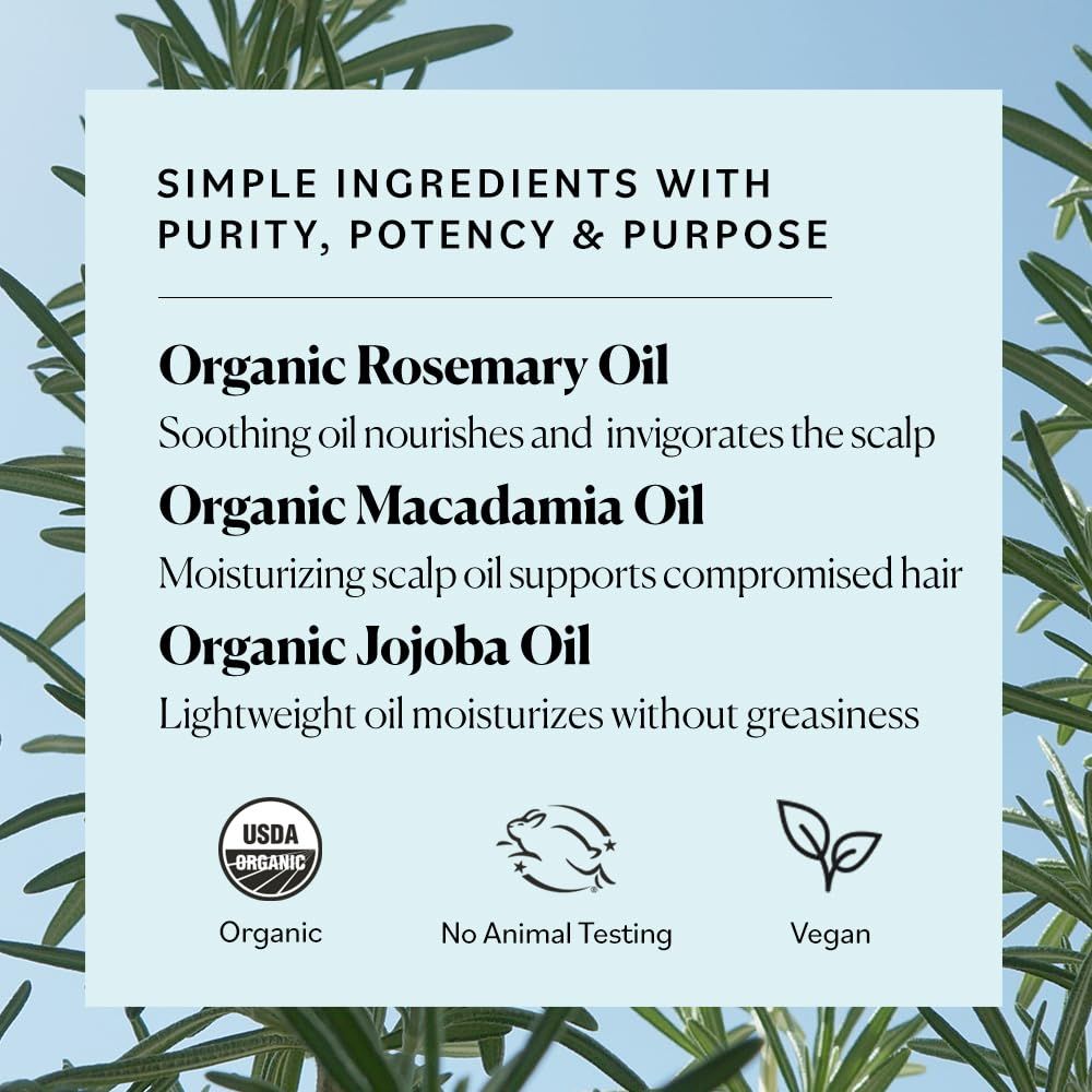 Communicates the product's use of multiple organic, natural ingredients and ethical certifications to reassure shoppers about ingredient quality, purity, and brand values.