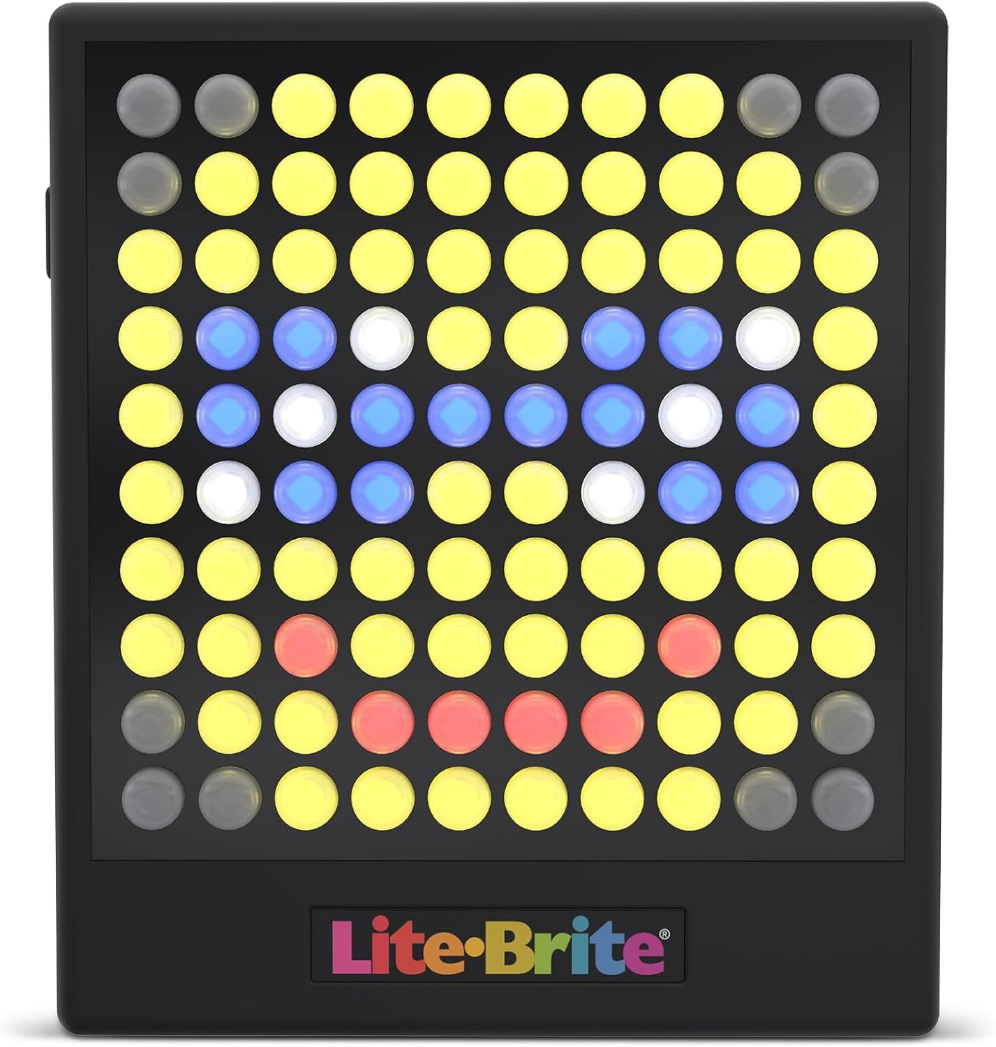 Shows the product displaying a colorful pattern to demonstrate its functionality and visual appeal in a real-world context.