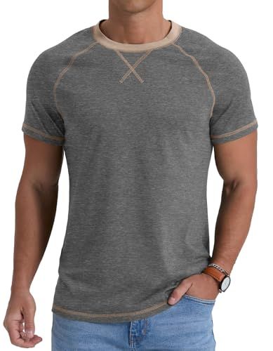 Shows how the t-shirt fits and looks on a real person in a casual lifestyle context to help shoppers visualize the product on themselves.