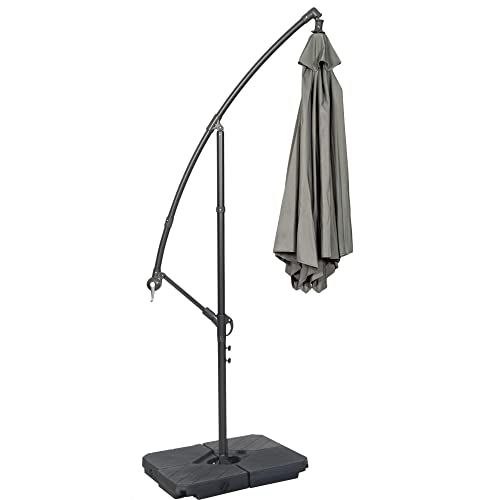 Shows the product in its closed, stored position to help shoppers understand how the umbrella looks when not in use and how it can be compactly stored.