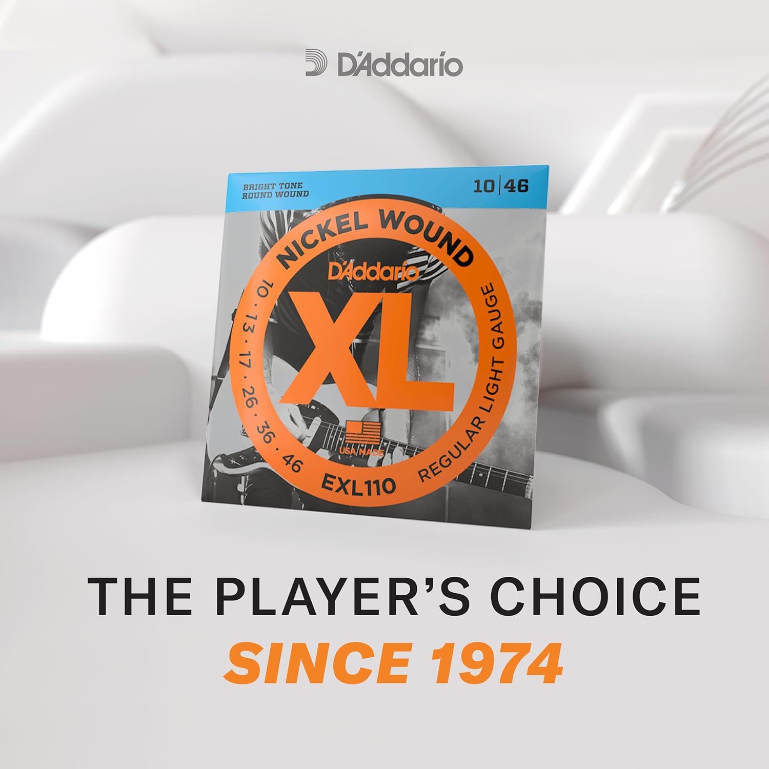 Reinforces D'Addario's brand authority and legacy in the music industry by emphasizing their trusted reputation since 1974.