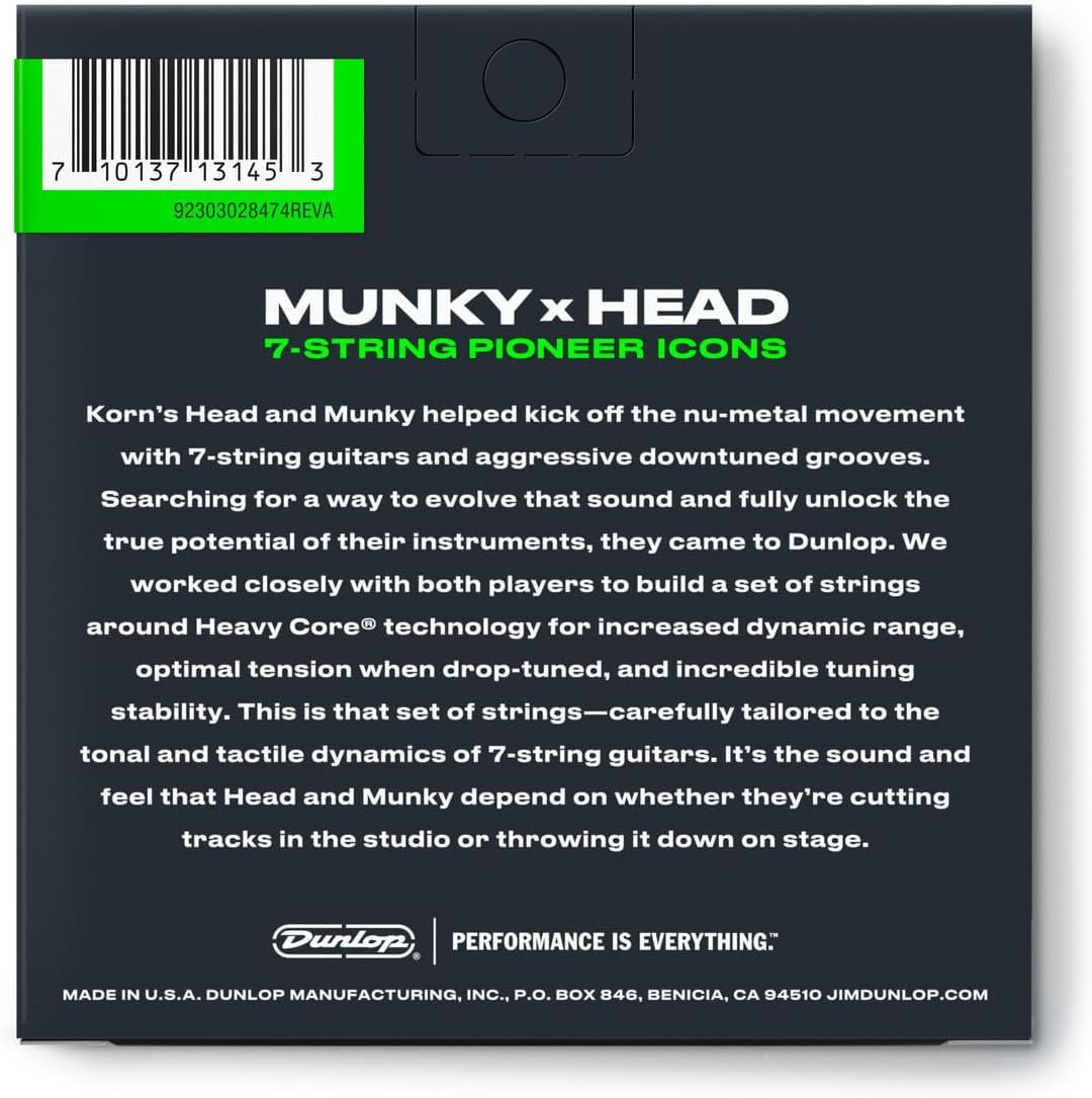 Emphasizes the brand's collaboration with iconic musicians and reinforces Dunlop's positioning as a premium string manufacturer trusted by professional artists.
