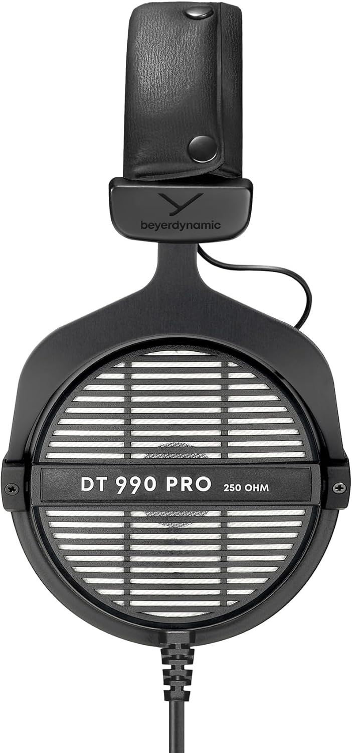 This image showcases the physical structure and key components of the headphones, including the ear cup grill, headband attachment, brand logo, and technical specifications to help shoppers…