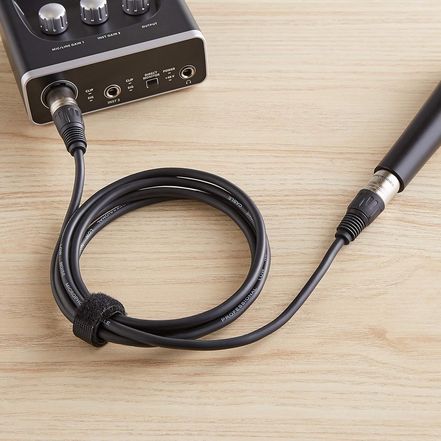 Demonstrates that the product is compatible with audio interfaces and microphones using XLR connections, reassuring shoppers that it will work with their existing equipment.