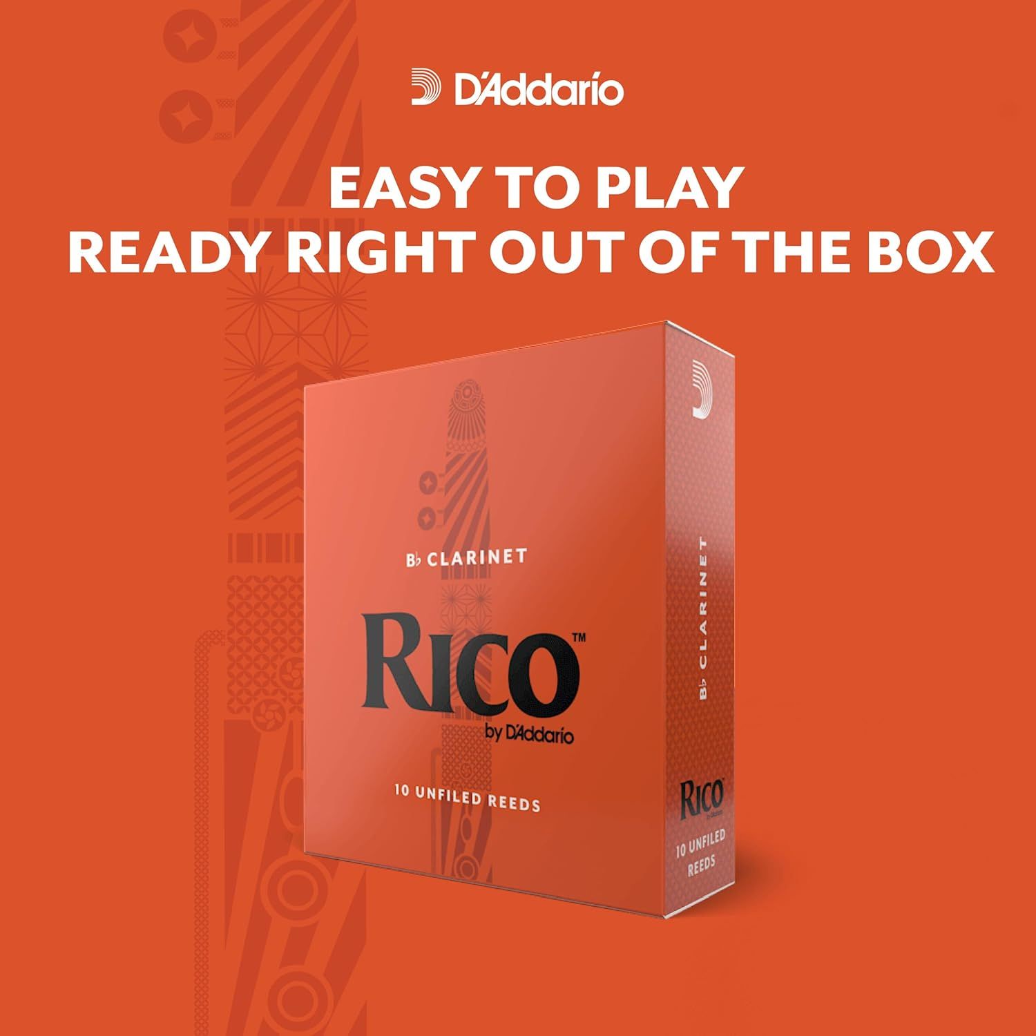 Communicates that the clarinet reeds are pre-prepared and require no additional setup, making them convenient for immediate use by musicians.