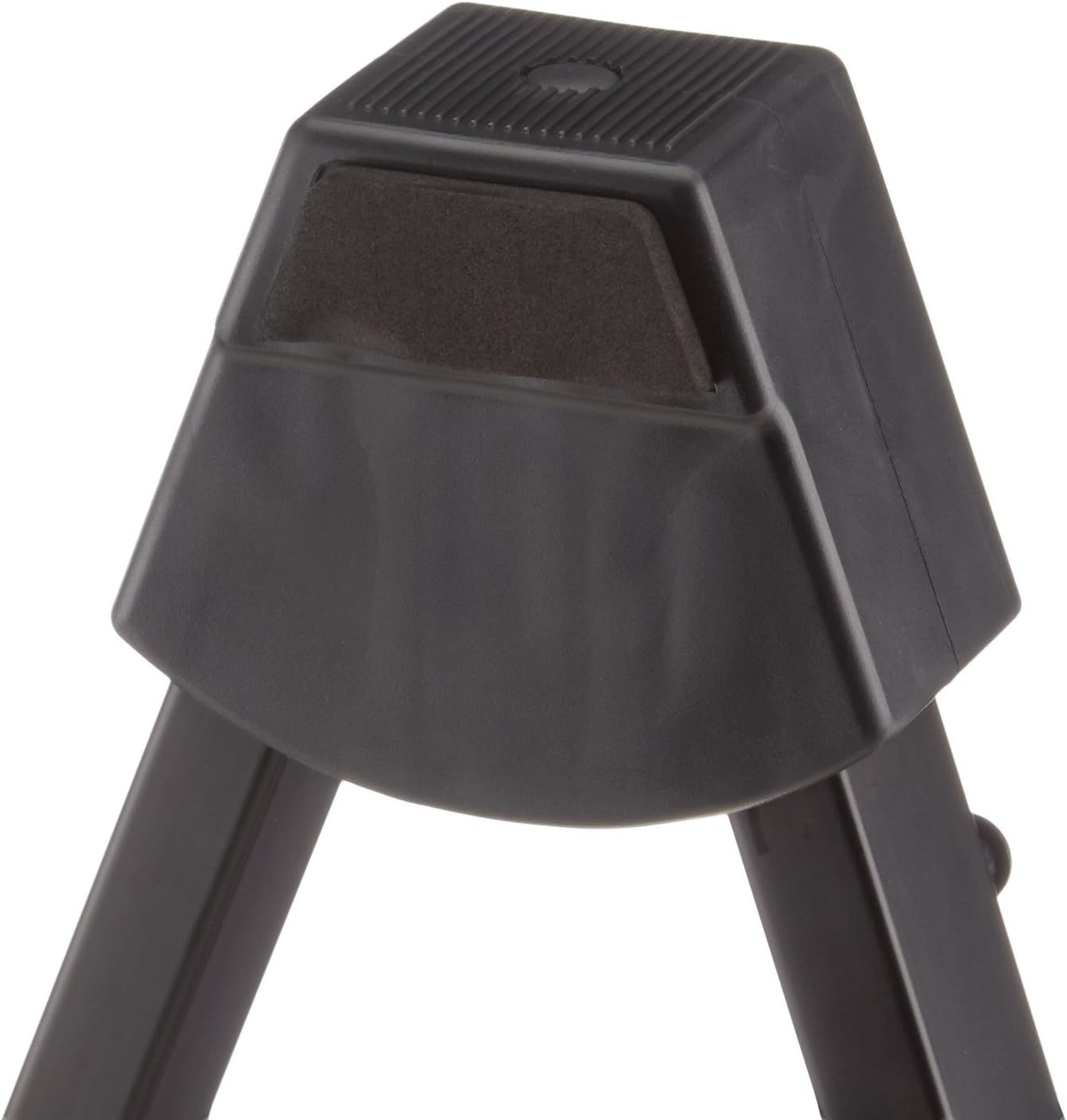 Highlights the physical design features of the product including the non-slip padded surface, ventilation grills on top, and stable leg structure to show build quality and functional components.