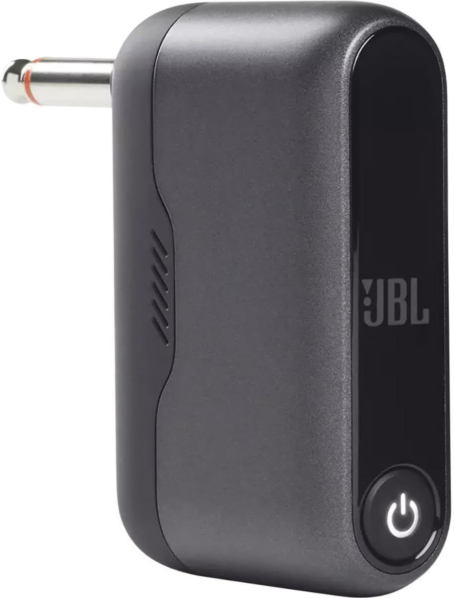 Shows the JBL audio device in a clean, isolated view to help shoppers understand its physical appearance, design, and branding without distractions.