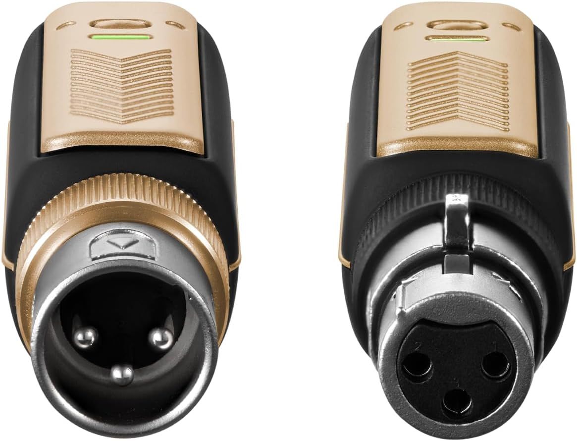 Shows the detailed physical structure of audio connectors from different angles, highlighting the pin configuration and ventilation holes to help customers understand compatibility and build quality.