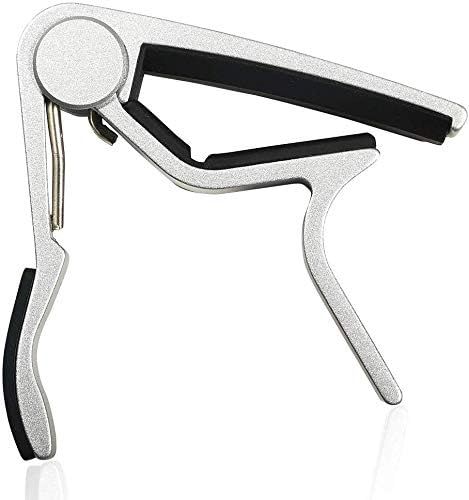 Shows the guitar capo in a clean, isolated view to help shoppers see the product design and construction without distractions.