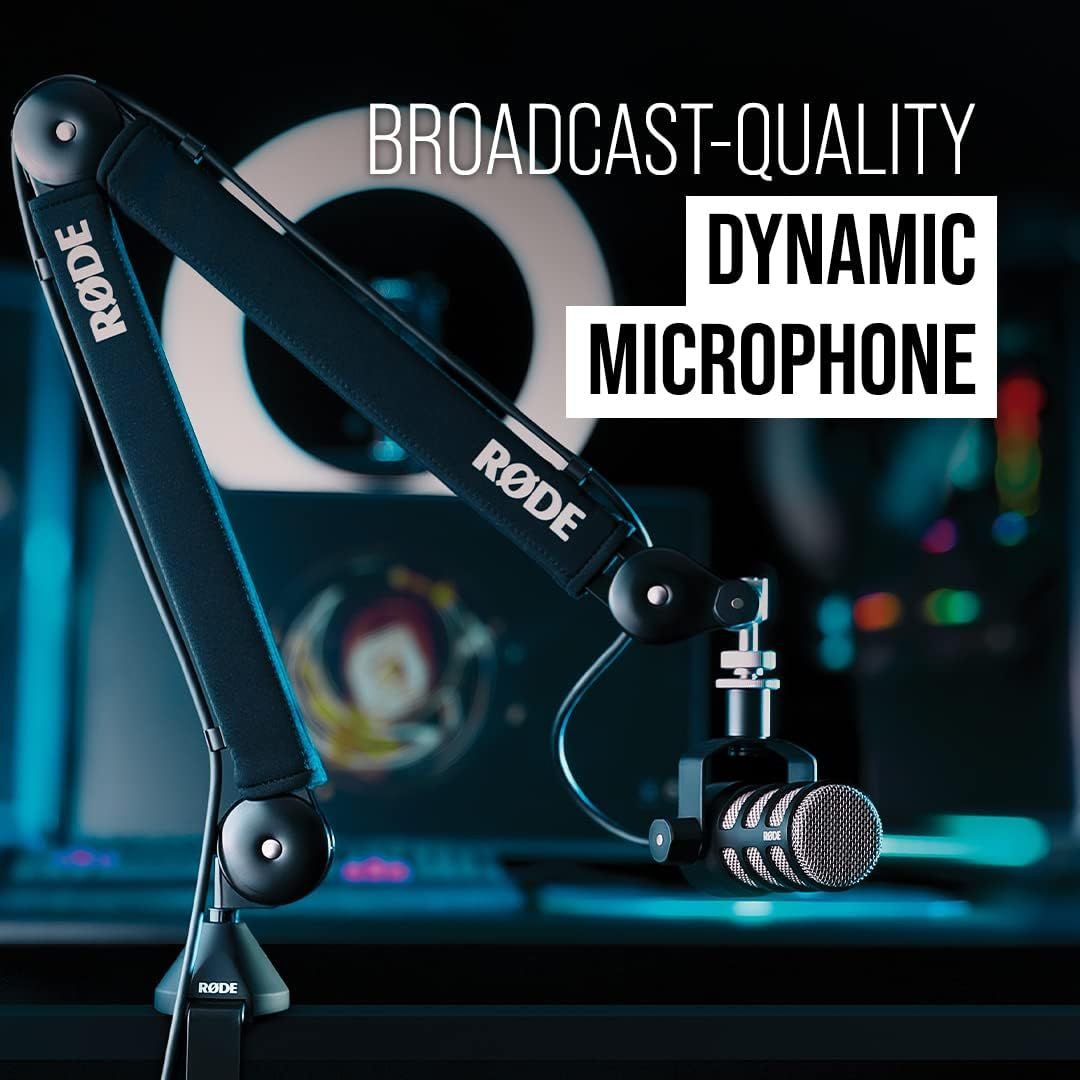 Communicates that this dynamic microphone delivers professional broadcast-quality sound, reassuring customers about its premium audio performance.