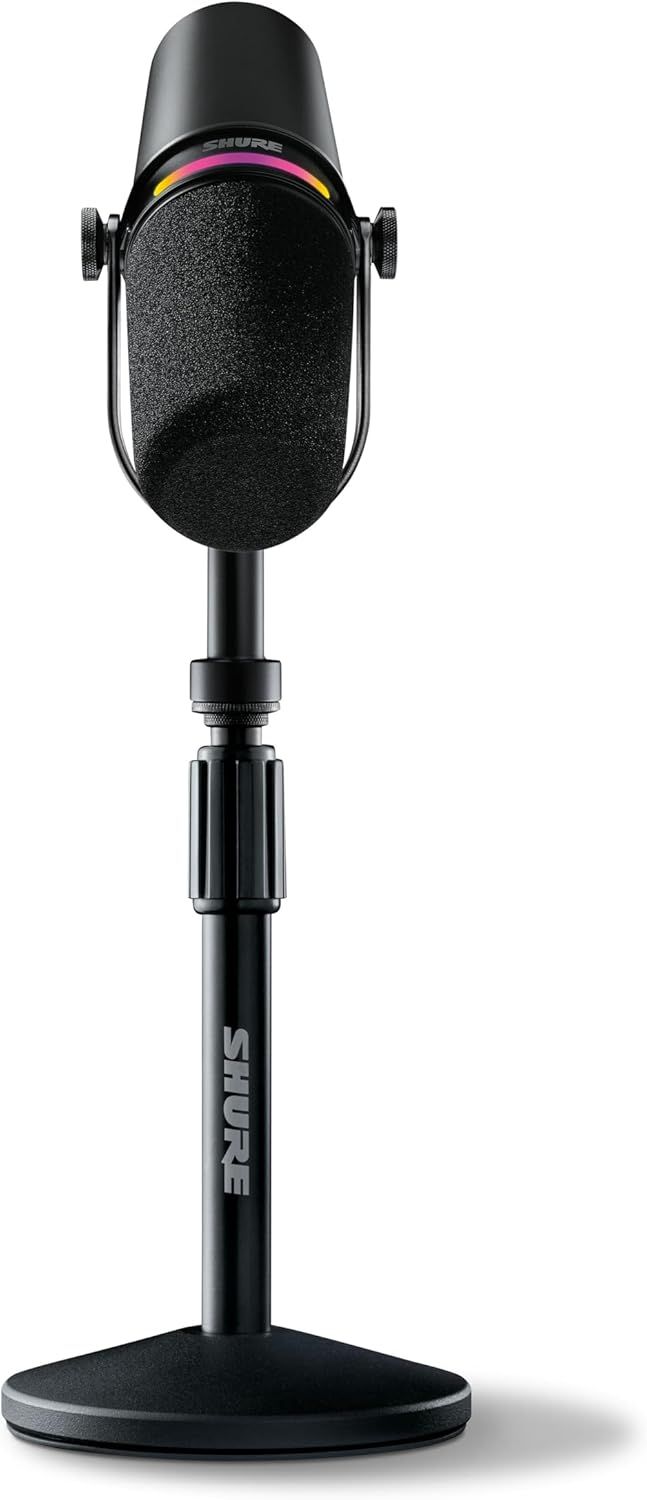 Shows the full product in a clean, professional view to help shoppers understand the microphone's design, build quality, and overall appearance.