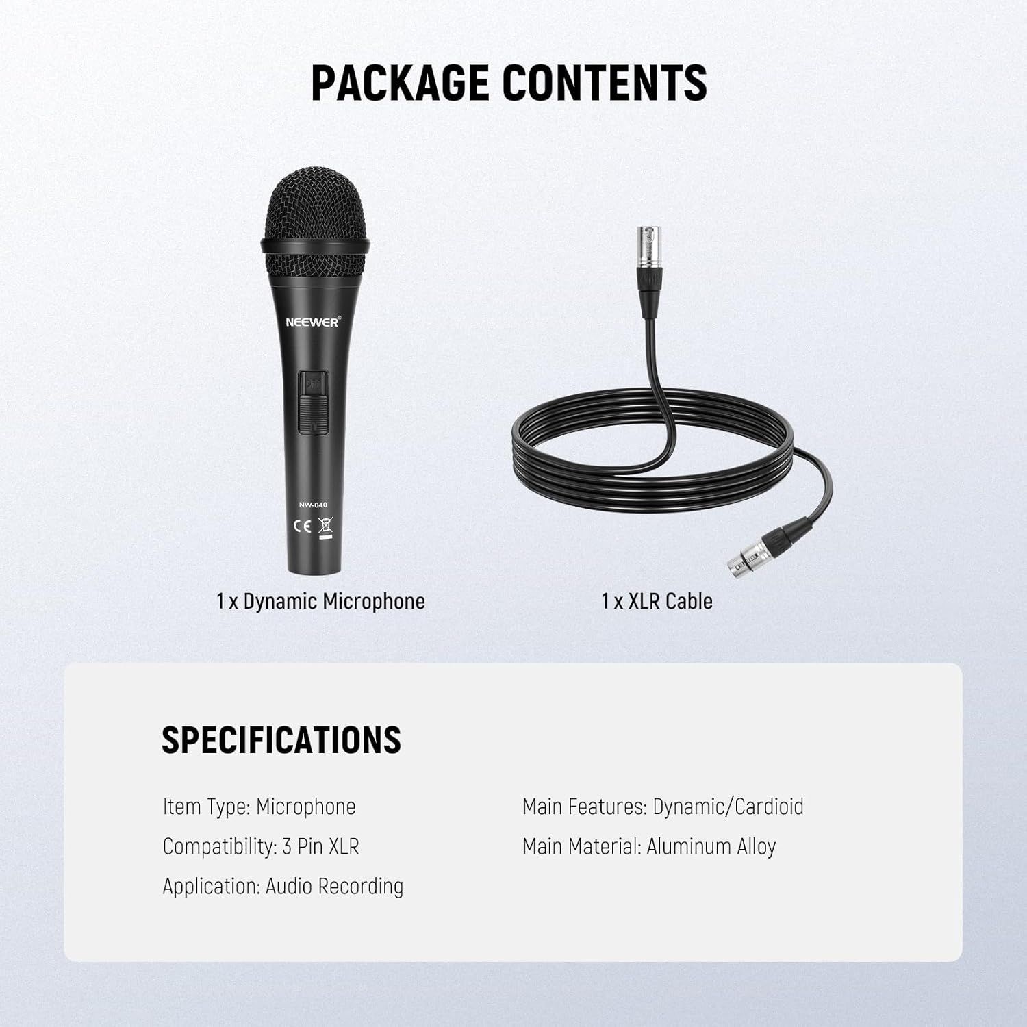 Shows the customer exactly what items are included in the package to set clear expectations about what they will receive upon purchase.