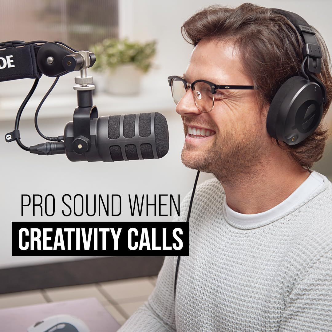 Communicates that the microphone delivers professional-grade sound quality for creative content creation, appealing to podcasters, streamers, and content creators.
