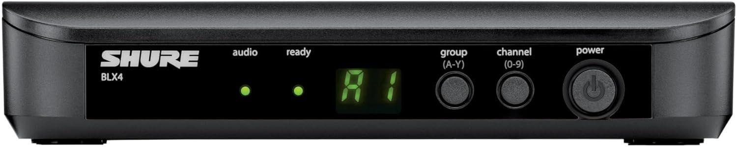 Shows the front control panel of the wireless receiver with labeled indicators and buttons to help users understand how to operate and monitor the device.