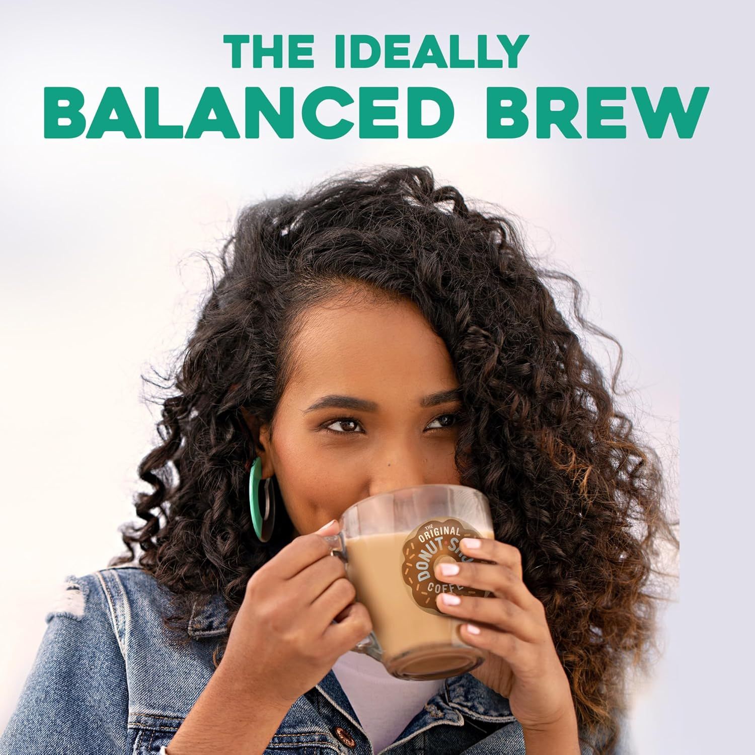 Communicates that the coffee product delivers an ideally balanced flavor profile, appealing to shoppers seeking quality taste.