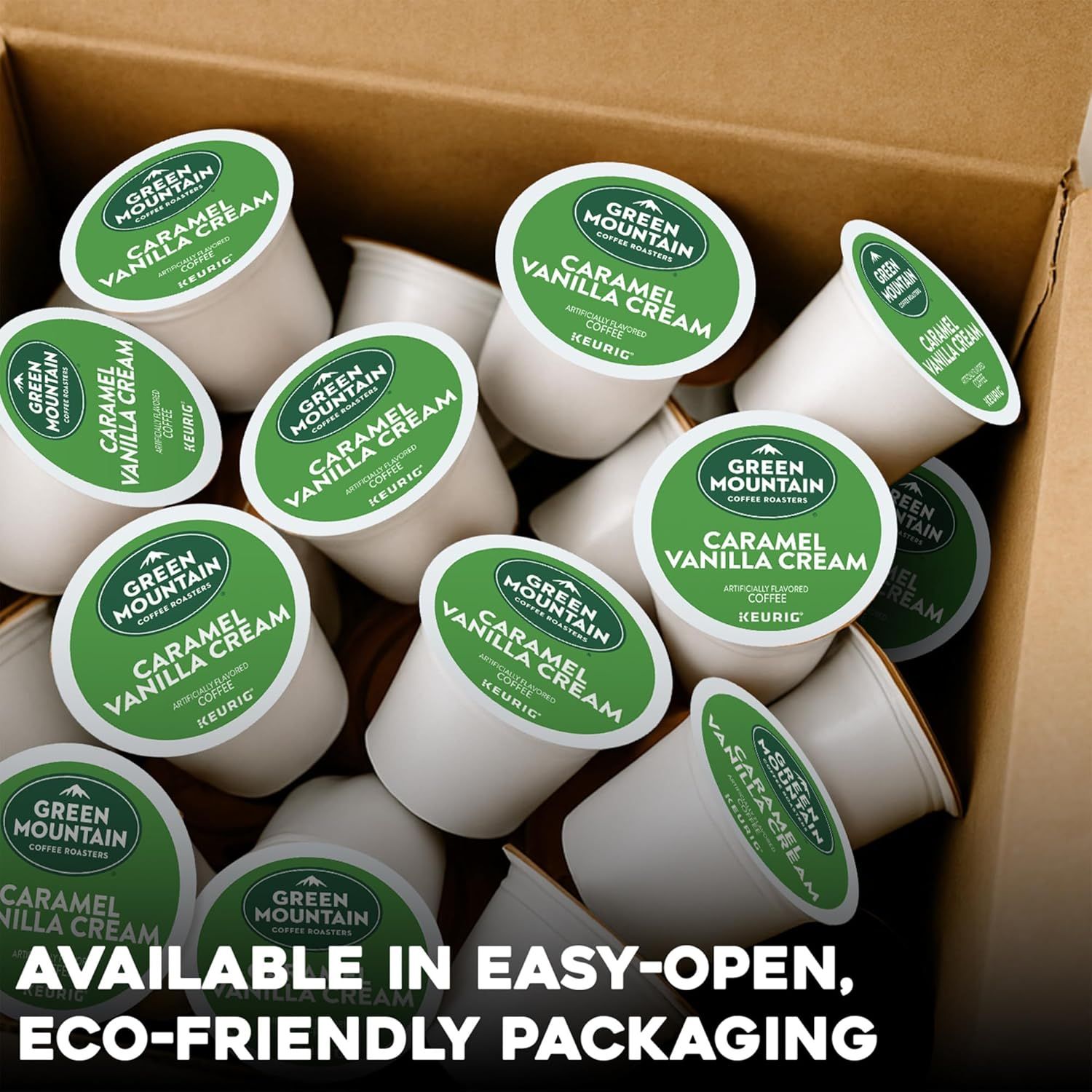 Communicates that the product comes in convenient, easy-to-open packaging that is also environmentally friendly, addressing both usability and sustainability concerns.