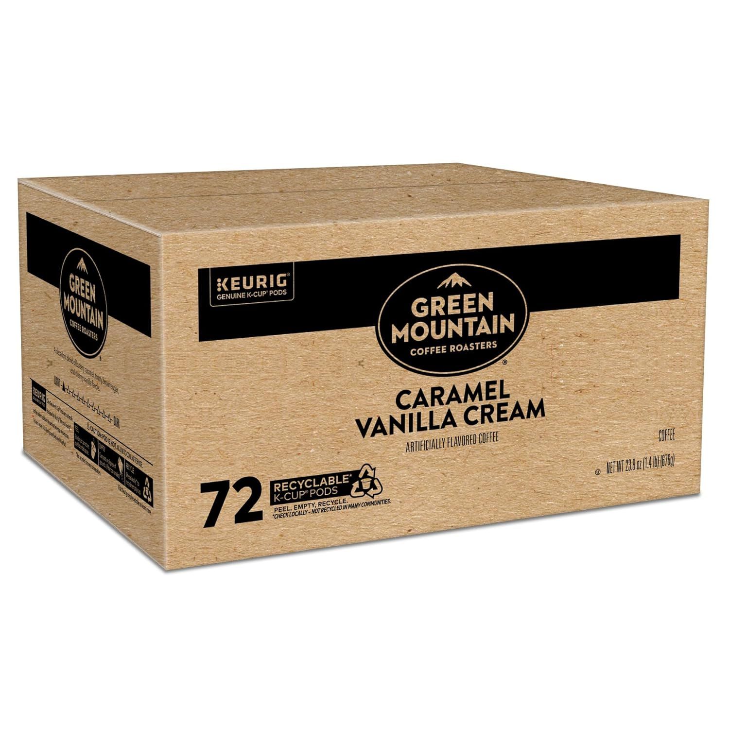 Communicates the quantity of pods included in the package and highlights the recyclable feature to inform shoppers of the value and environmental benefit.