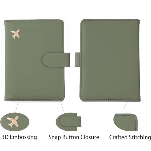 Highlights the specific design features and construction details of the passport holder to communicate quality and functionality to shoppers.