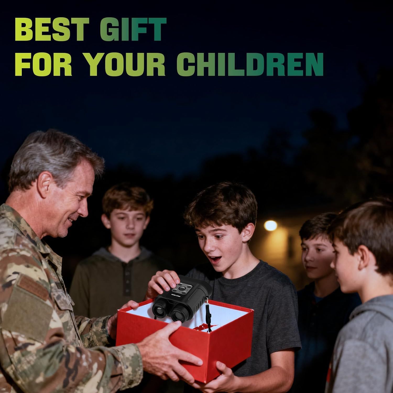 Positions the product as an ideal gift for children, emphasizing its appeal as a thoughtful present for young people. Communicates that this product is an excellent gift choice for children,…