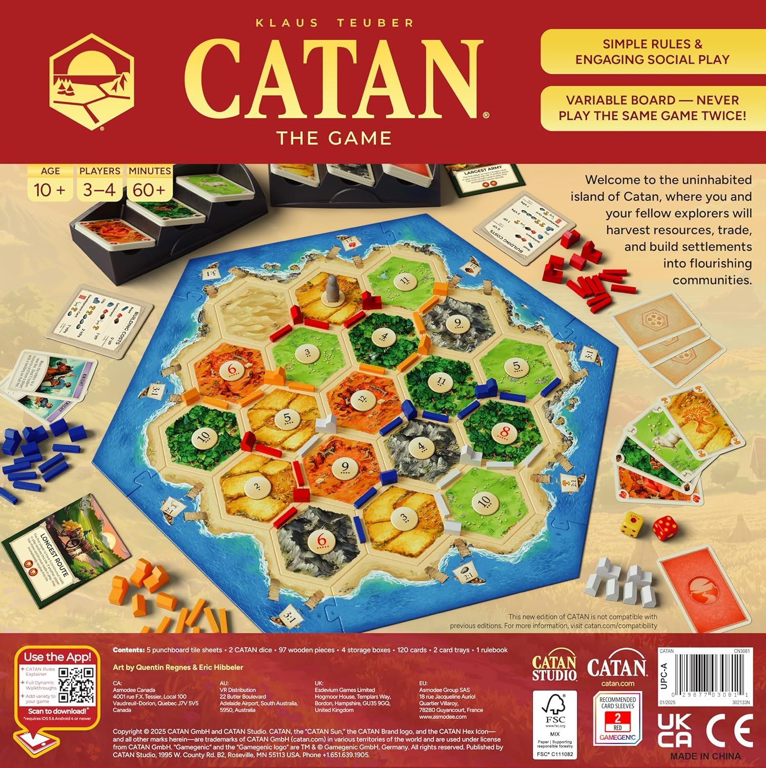 Shows shoppers everything included in the box to demonstrate the complete game package and help them understand the full value and components they will receive.