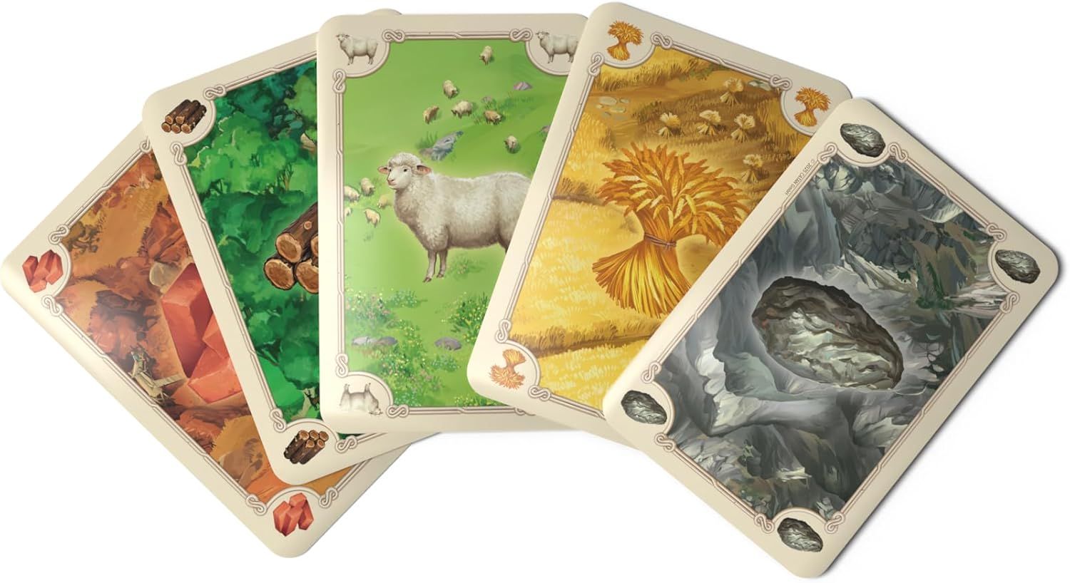 Shows the product cards in a clean, catalog-style presentation to give shoppers a clear view of the game components and artwork.