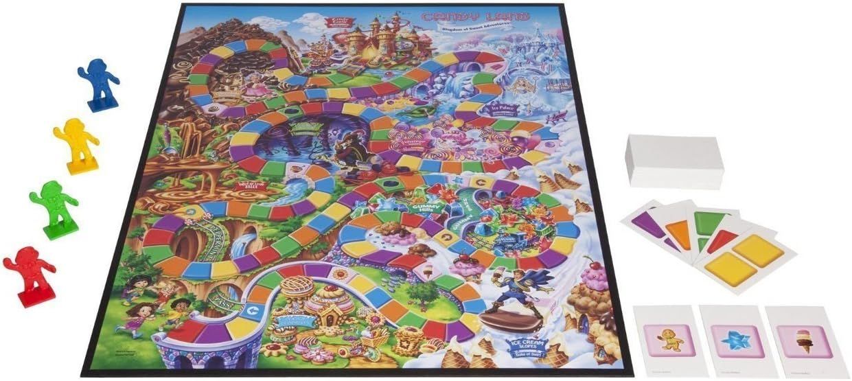 Shows all components included with the board game purchase—game board, player pieces, cards, and accessories—to help shoppers understand what they receive in the box.