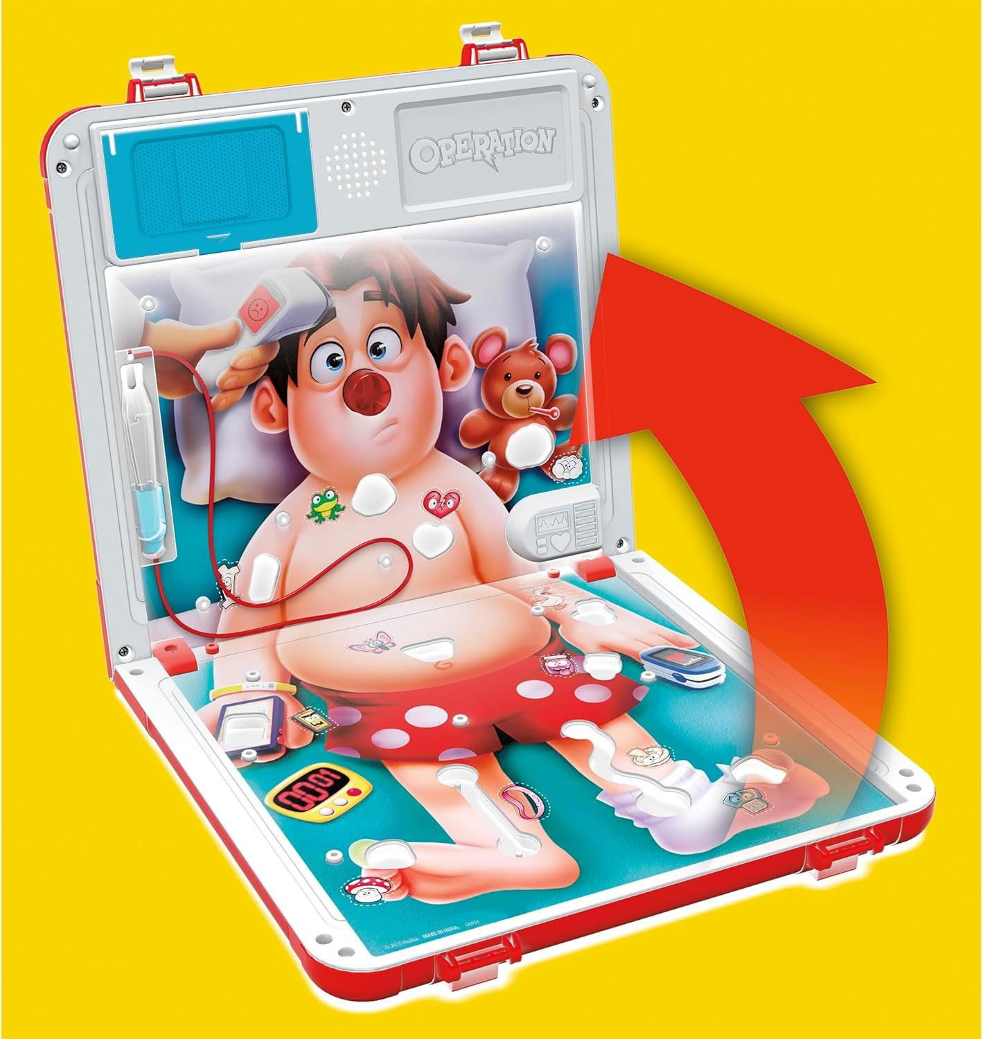 Displays the Operation game product in a clean, unobstructed view to show shoppers exactly what the toy looks like and how it opens.