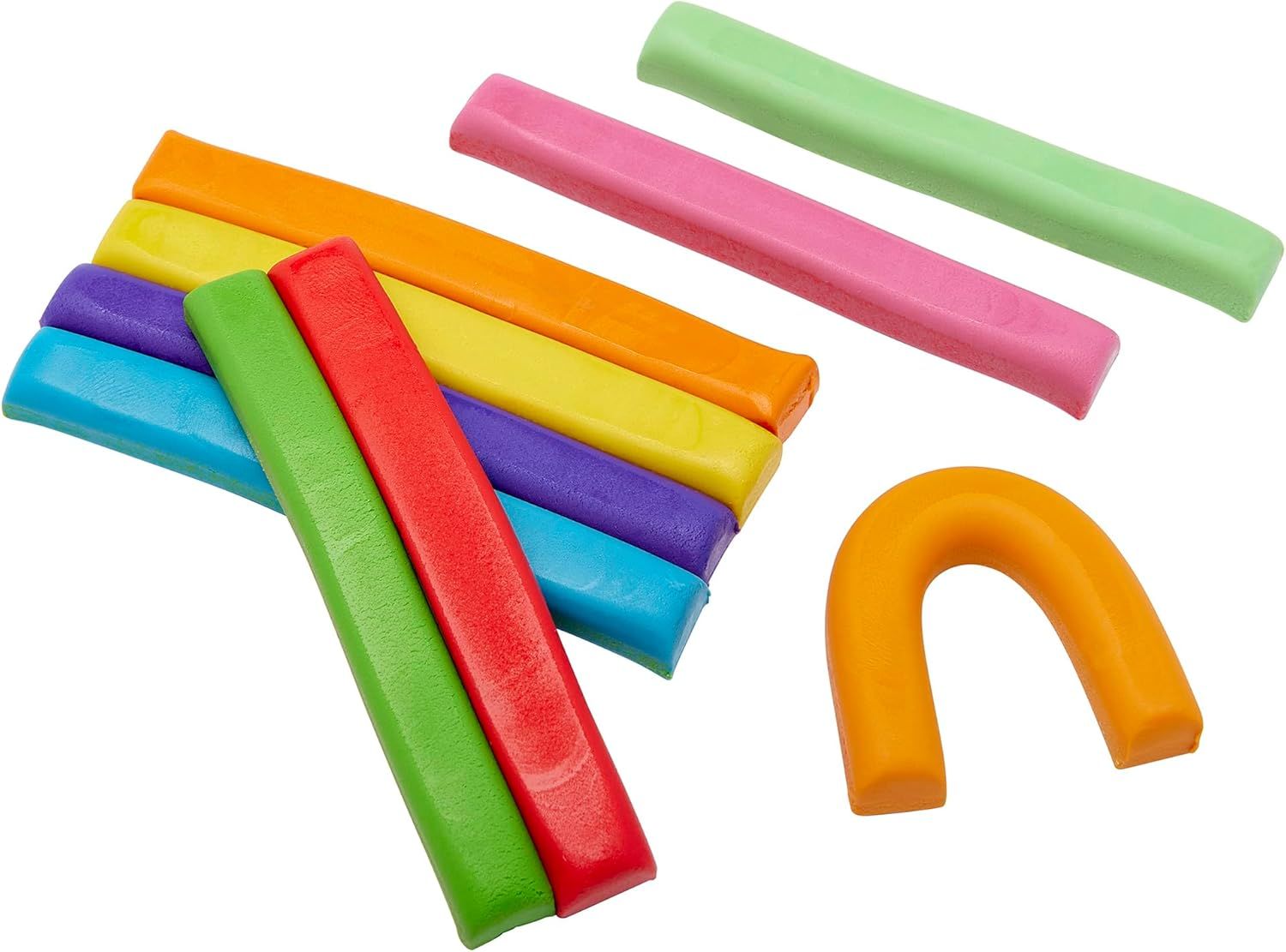 Shows all the colorful pieces included in the product set, helping shoppers understand the variety and quantity they will receive.
