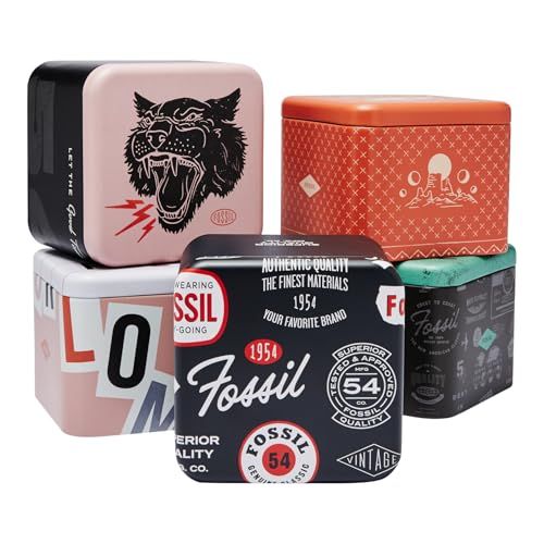Displays the brand's product line variety and design options to help shoppers understand the range of styles and choices available within the Fossil brand.
