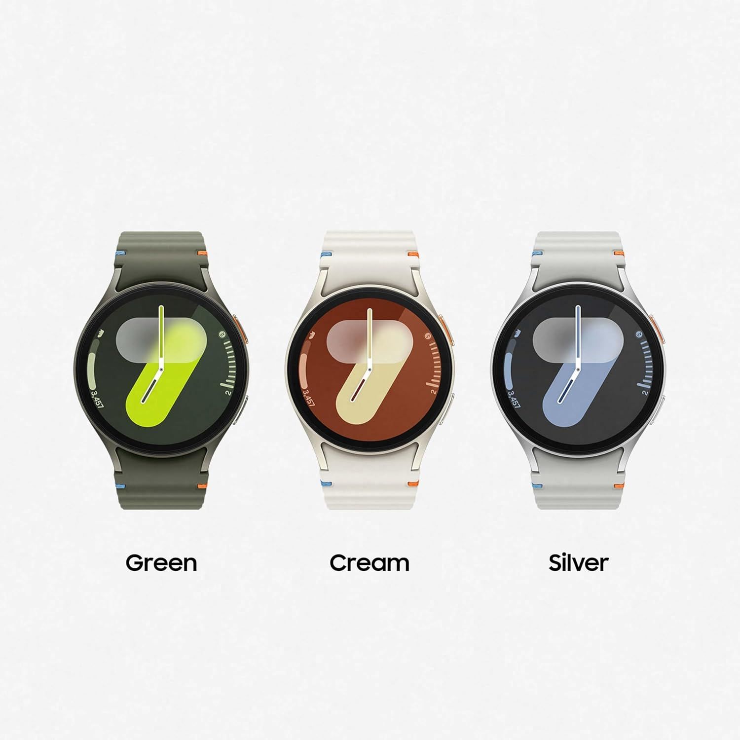 Shows the available color options for the smartwatch to help shoppers choose their preferred variant from the product line.