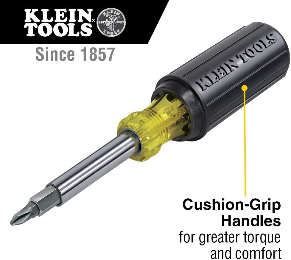 Highlights the cushion-grip handle feature to communicate enhanced torque and comfort during use, reassuring shoppers of ergonomic design. Communicates the primary benefit of the cushion-grip handle…