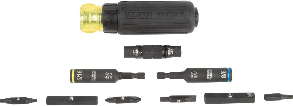 Shows all the components and accessories included in the Klein Tools kit, helping shoppers understand exactly what they will receive with their purchase.