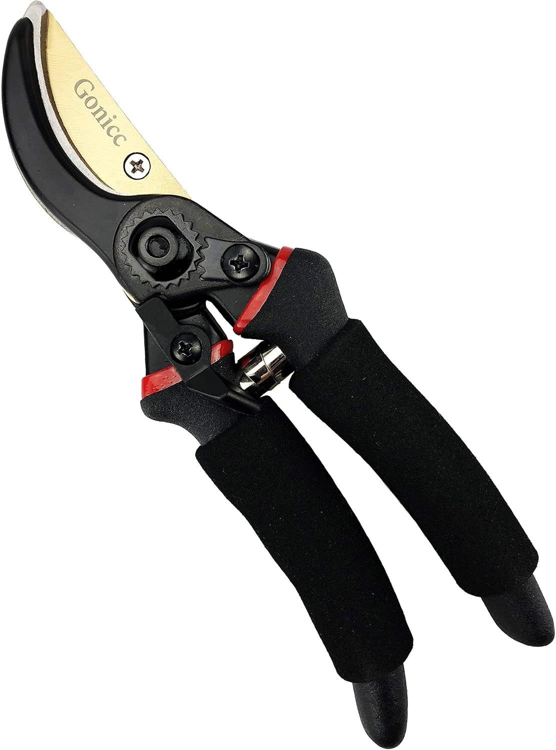 Provides a clean, catalog-style view of the pruning shears to show the product clearly without distractions.