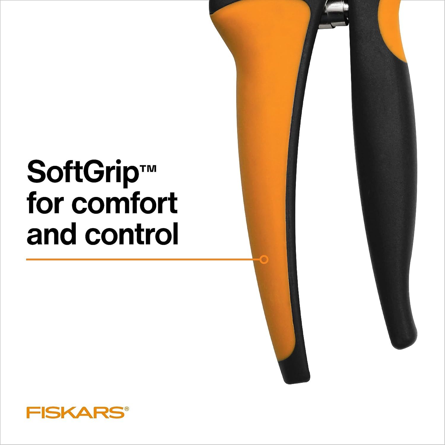 Highlights the soft grip feature of the tool's handle to communicate comfort and control during use. Emphasizes the ergonomic soft grip design to reassure shoppers that the tool is comfortable to…