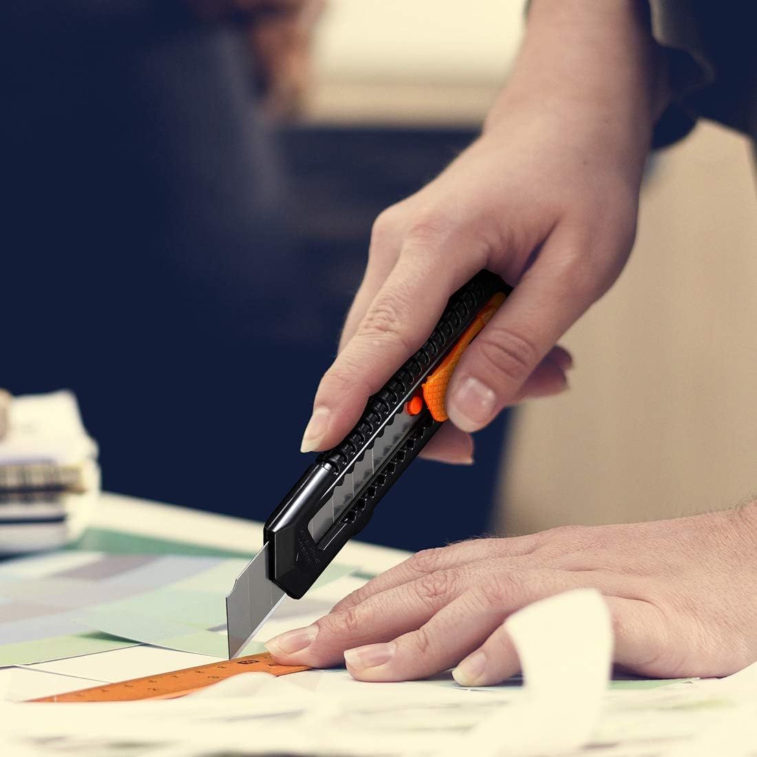 Demonstrates the product being used in a real-world crafting or office setting to help shoppers visualize practical application and everyday use.