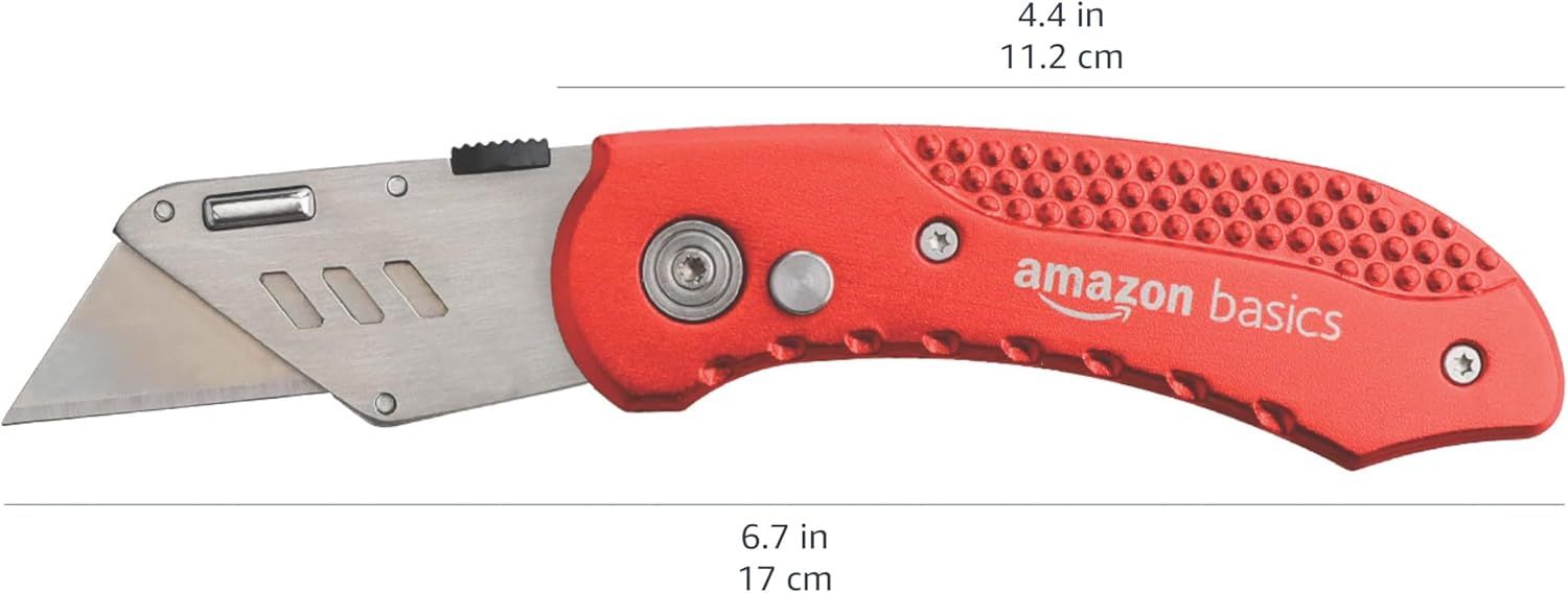 Communicates the exact physical dimensions of the folding knife to help shoppers understand its size and portability.