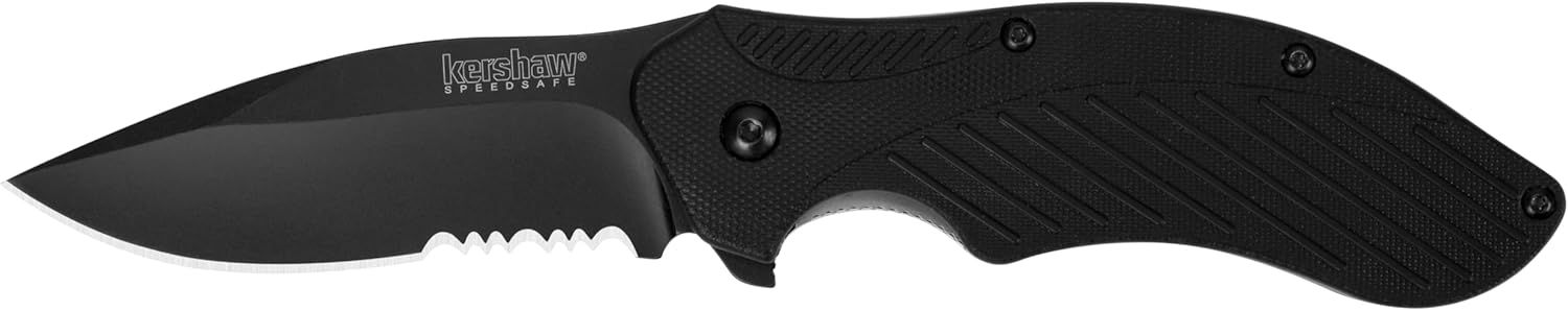 Provides a clean, catalog-style view of the knife showing its design, blade, and handle details without distractions.