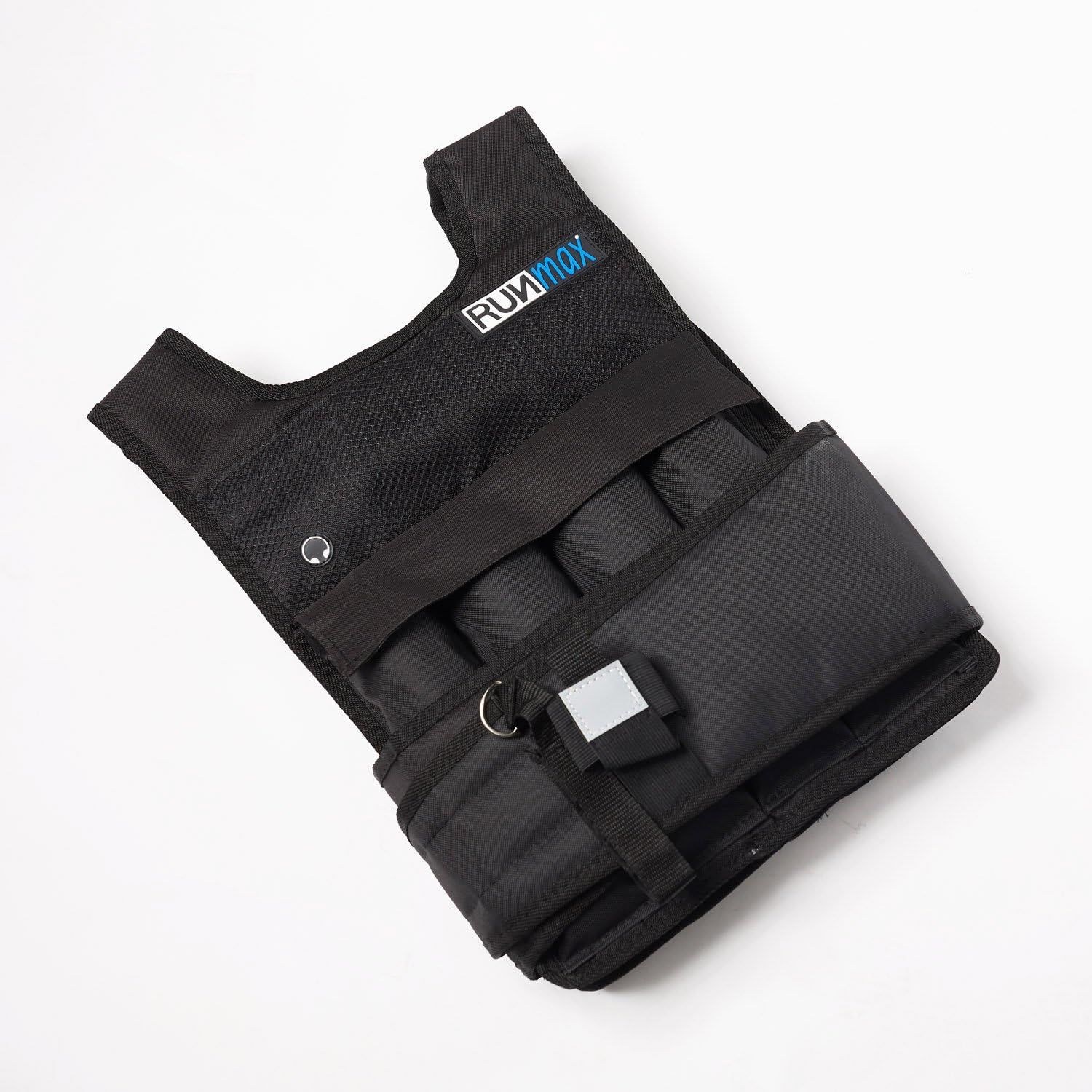 Provides a clean, catalog-style view of the weighted vest product on a white background with no distractions, allowing shoppers to see the product clearly.
