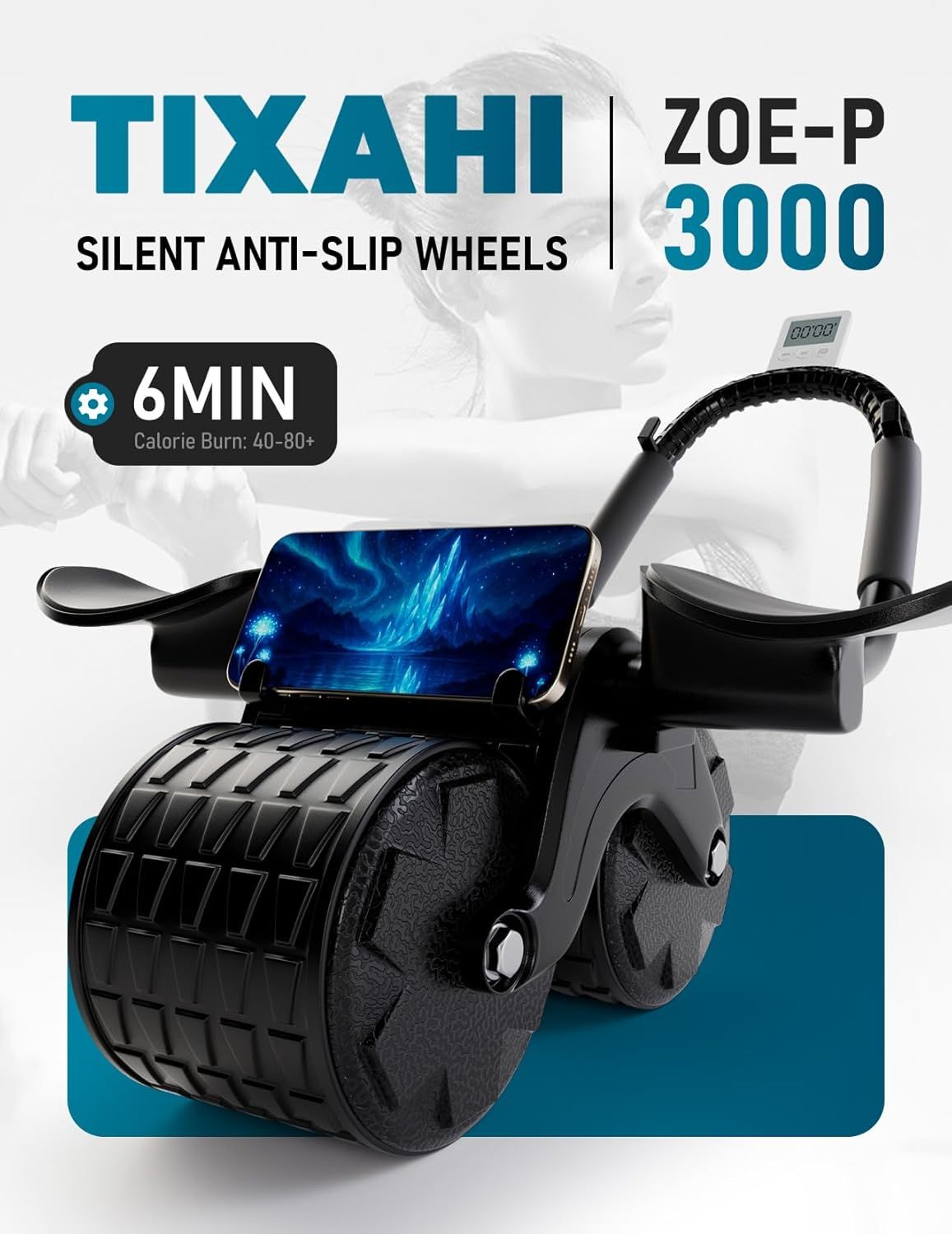 Communicates that users can achieve a meaningful calorie-burning workout in just 6 minutes, emphasizing time efficiency and fitness benefits.